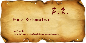 Pucz Kolombina névjegykártya